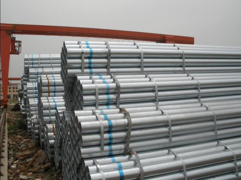 Galvanized Steel Pipe Round St34.5 St44 St52 Mild Steel Round Tube