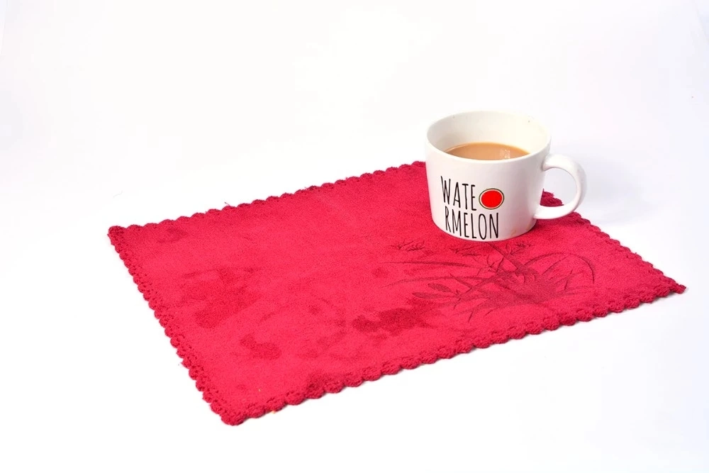 Factory Microfiber Coffee Towel Square Standard Size Tea Towel