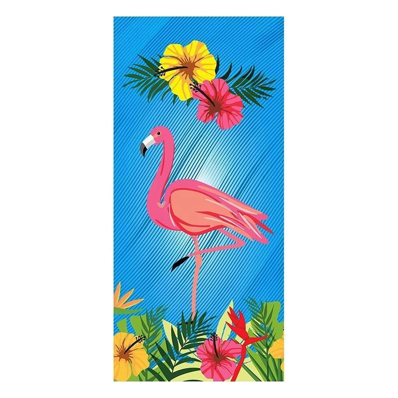 Microfiber Beach Towel Quick Dry Lightweight Flamingo Design Customize Large Towel