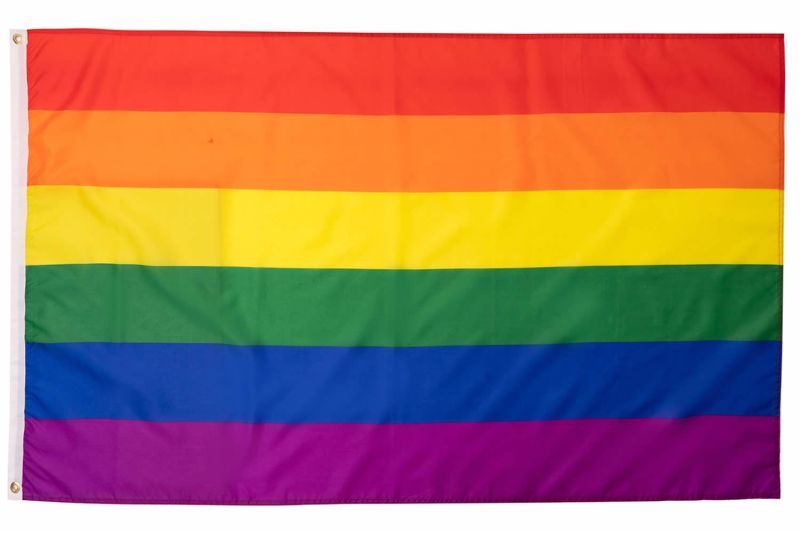 Rainbow Gay Pride Flags 3' X 5' Polyester Rainbow Flag