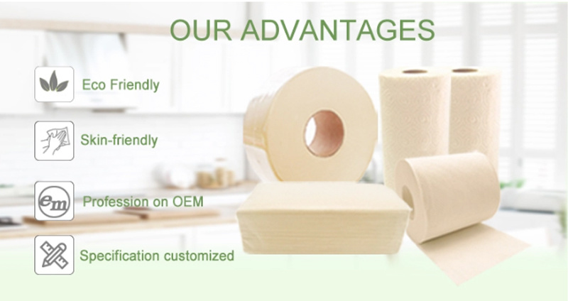 Low Price OEM Bamboo Kitchen Towel Tissue Paper