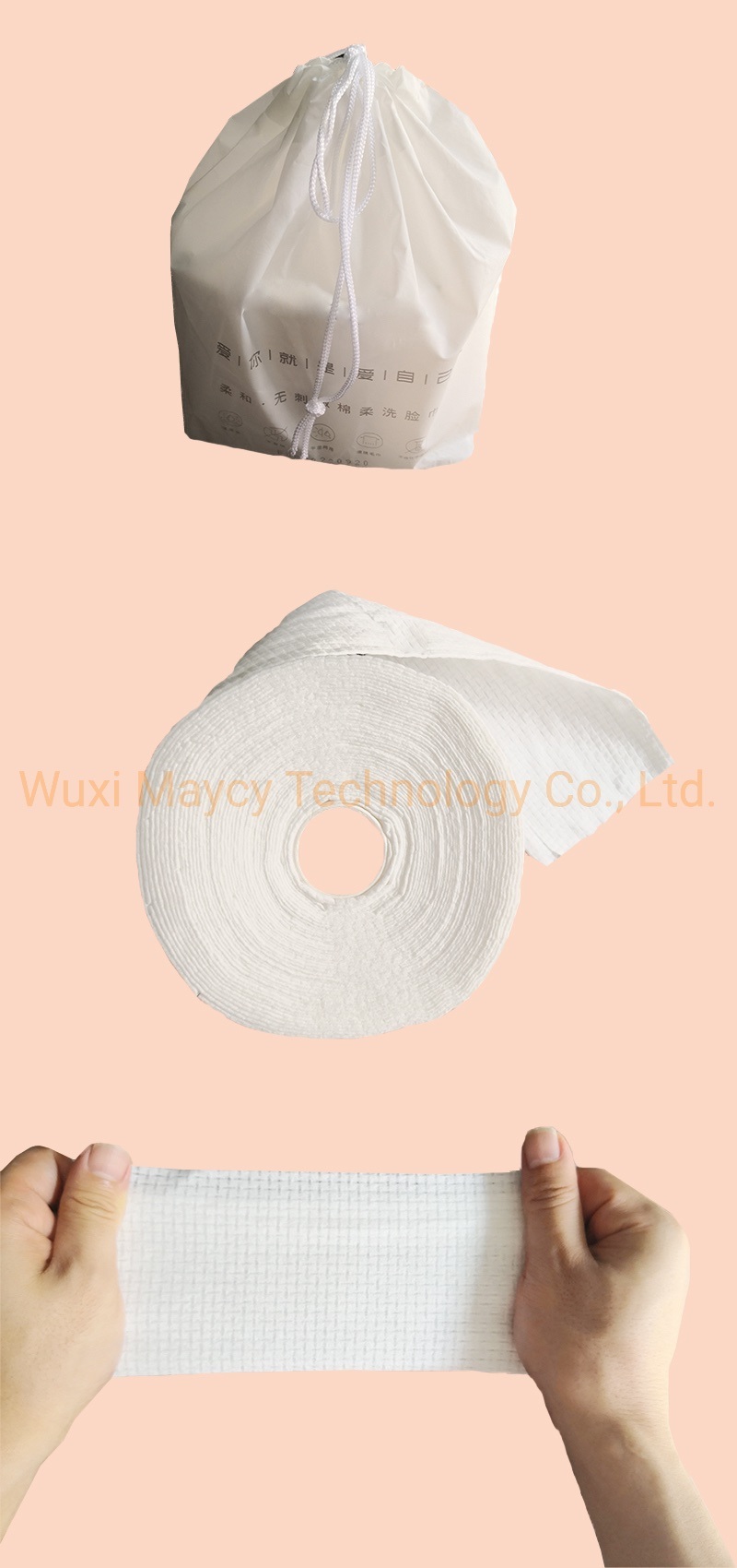Reusable Airplane Travel Towel Face Towel, Custom White Cotton Compress Hand Towel