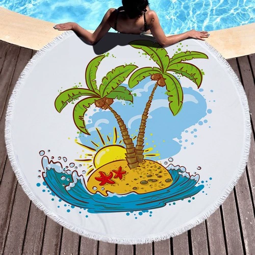 Round Towels Round Beach Towels Wholesale Custom Printed Microfiber Towel