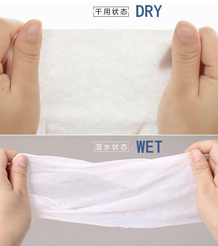 Tube Packed Compressed Biodegradable Nonwoven Coin Face Towel Tissue