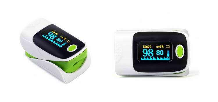 Blood Testing Equipments Color LED Fingertip Pulse Oximeters