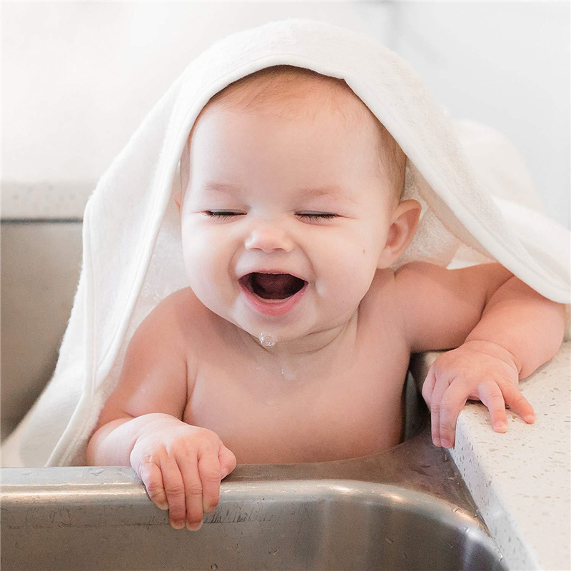 Bamboo Baby Plush Bath Towel Bathrobe
