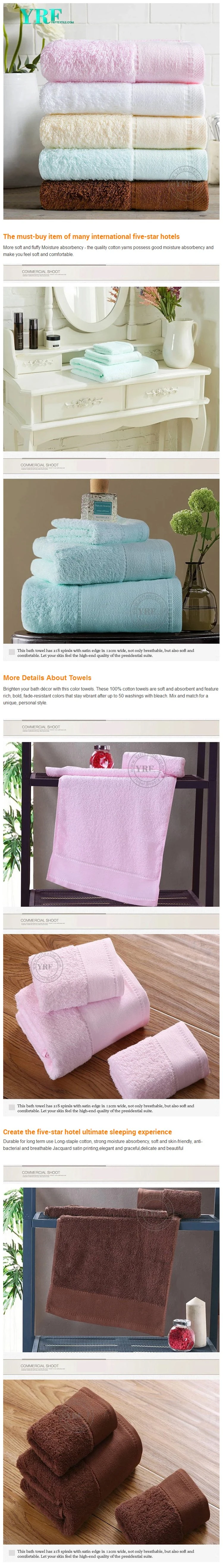 Hotel Supply Customized Hotel Soft with Logo 100% Egyptian Cotton Bath Towel