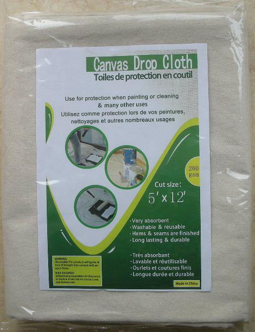 Drop Cloth, Canvas Drop Cloth 6X9, Canvas Tarp, Canvas Fabric, Drop Cloth Curtains