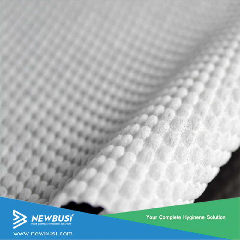 Embossed Airthrough Nonwoven Fabric Disposable Towel