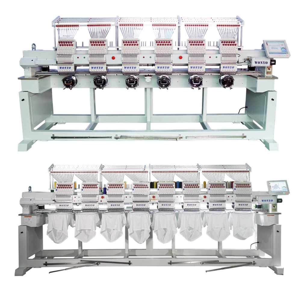 8 Head Feiya Embroidery Machine Computerized Tajima Embroidery Machine for Cap T-Shirt Towel Logo Embroidery