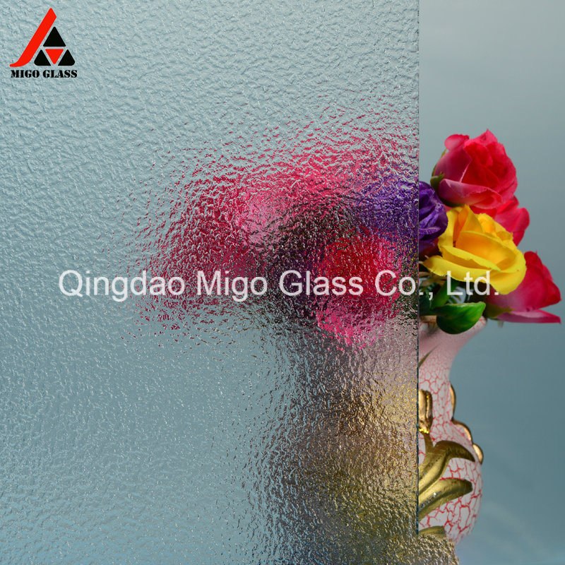 6mm Clear Tempered Patterned Glass
