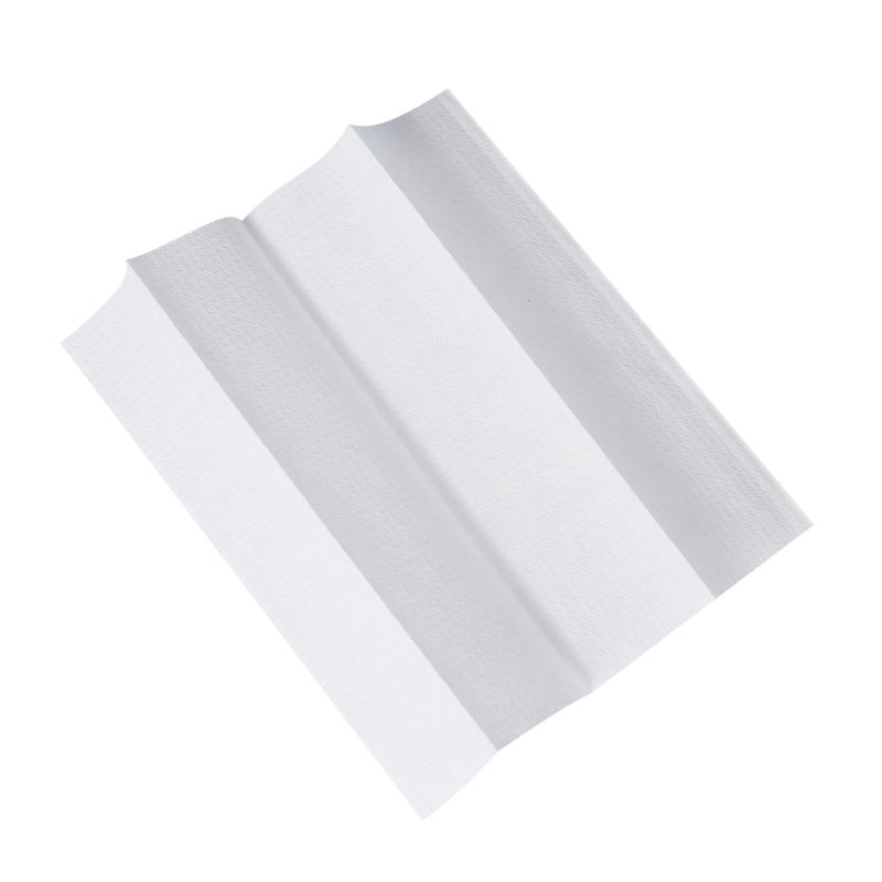 Fast Drying Absorbency V Fold White Hand Towel