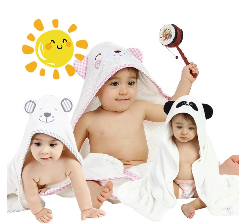 100% Organic Bamboo Kids Baby Hooded Bath Towel