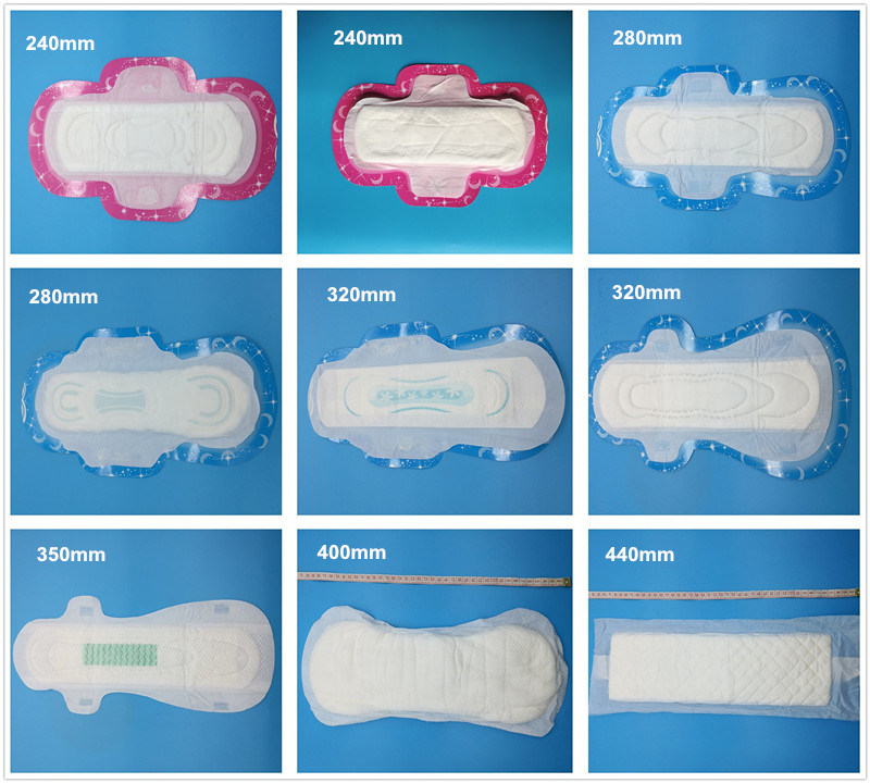 Economic Ultra Thin Sanitary Napkin with Wings and Dry Weave Surface