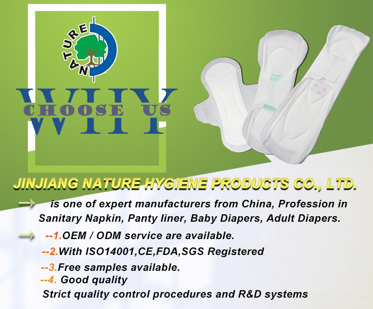 Cotton Surface Sanitary Towels with Great Absorbency
