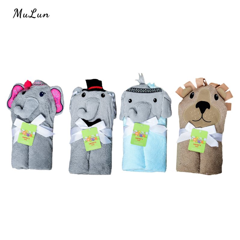 Baby Towel with Hood Newborn Baby Bath Towel Animal Head Baby Towel