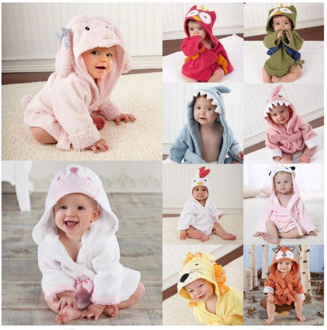 Wholesale Cartoon Printed Animal Soft Hooded Baby Towels