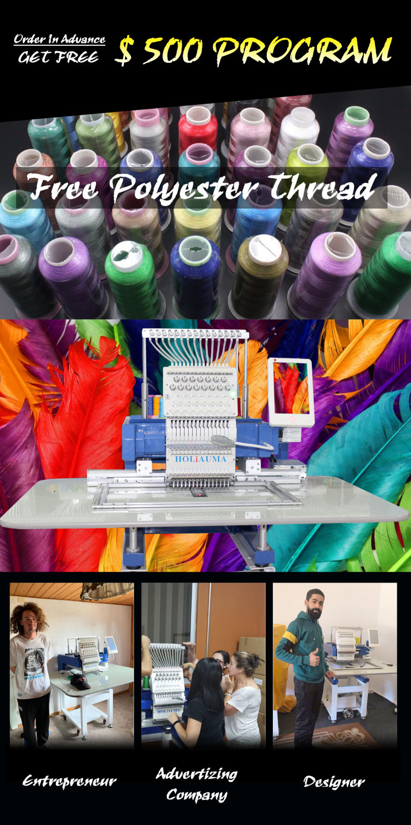 3 Years Warranty! ! ! Sequin Embroidery Machine Machine Embroidery Top Quality Lejia 12 Heads 6 Sequin Embroidery Machinepe800 Embroidery Machine Swf Embroidery