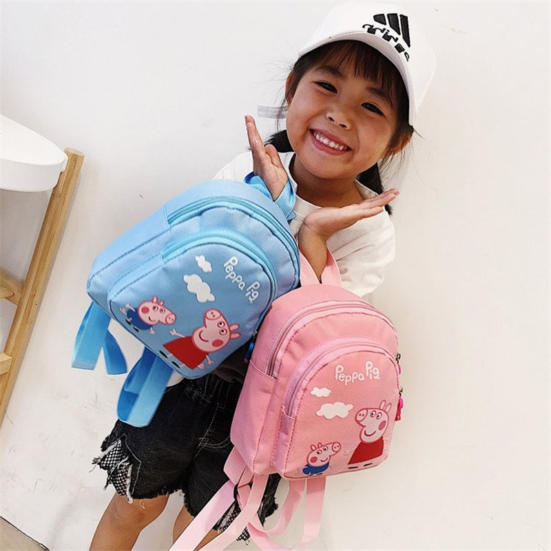 Trending Peppa Style Printing Primary School Kids Backpack Book Bags