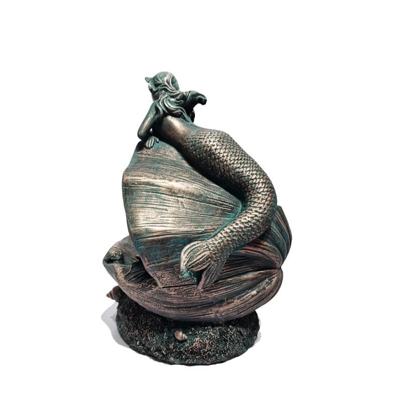 China Wholesale OEM Home Decor Life Like Polyresin Gift Glass Resin Mermaid Figurine