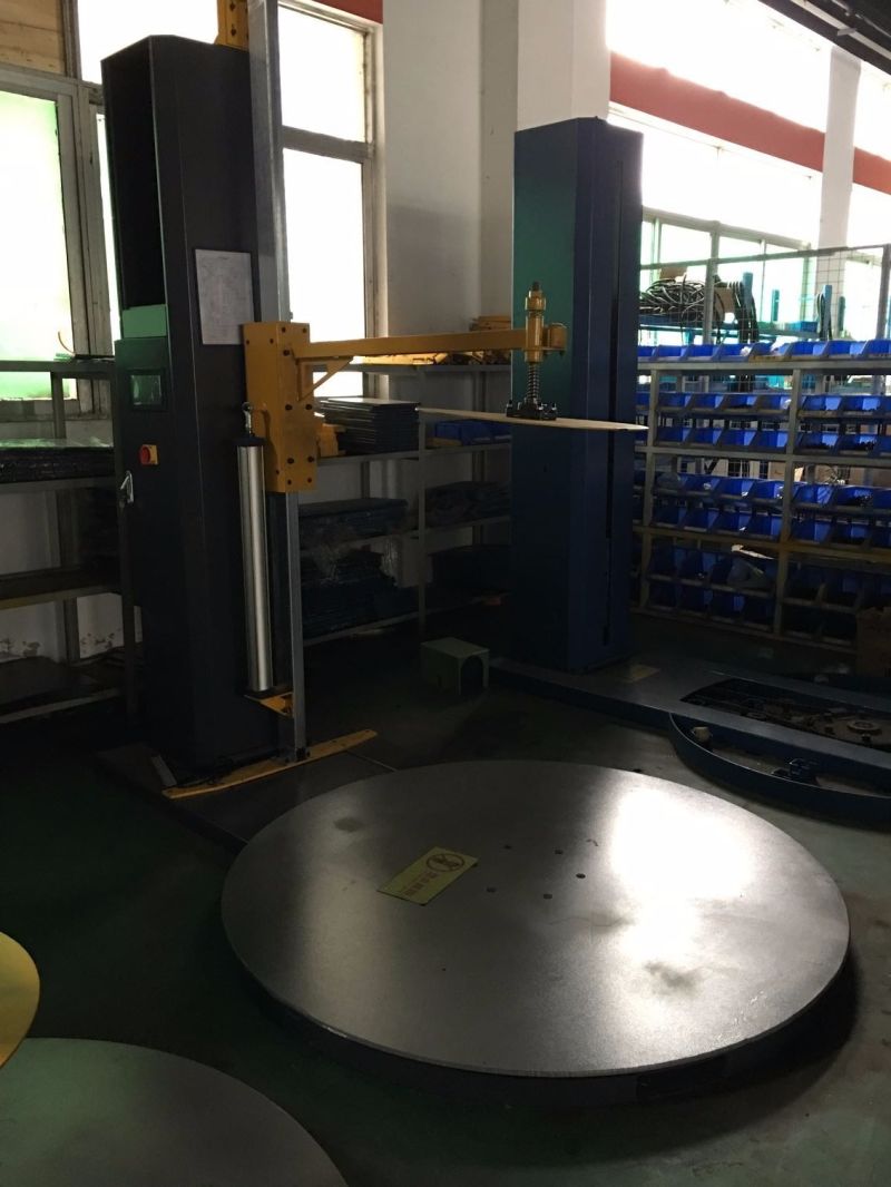Ce Endorsed Automatic Top-Plate Pre-Stretch Pallet Wrapping Machine