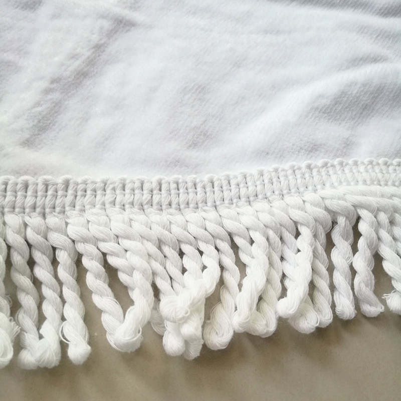 Custom Towel 100% Cotton or Microfiber Blank Round Beach Towels