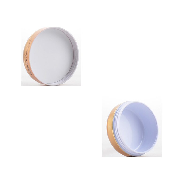 Golden Ball Shape Plastic Container PS Cosmetic Golden Cream Jar