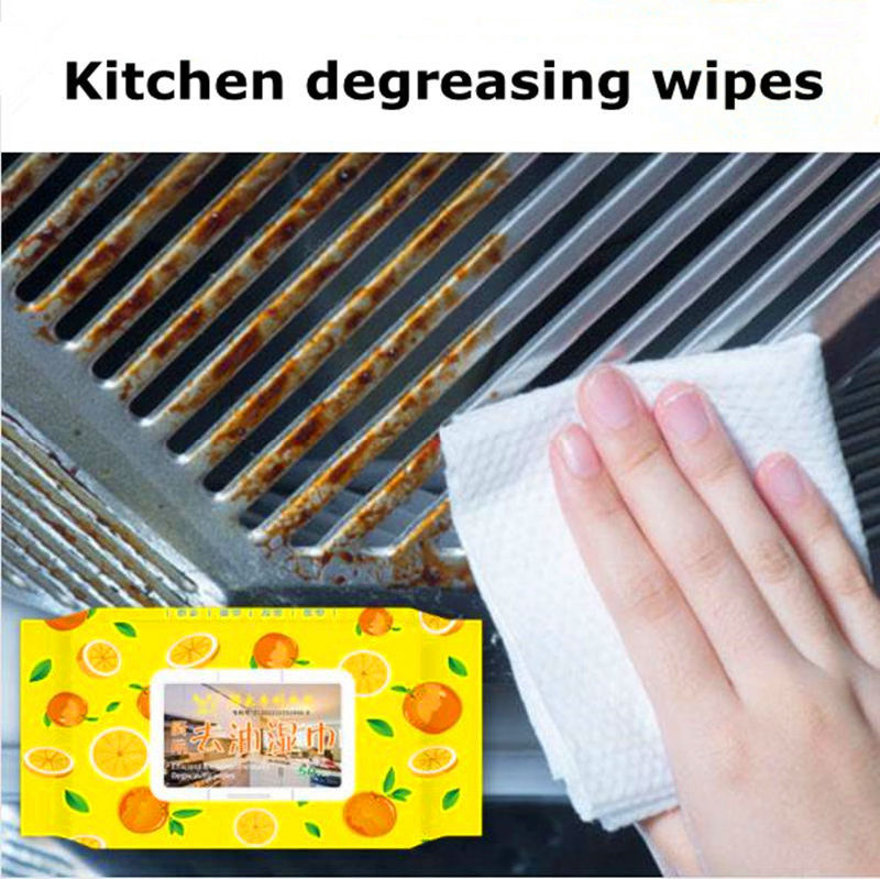 Cleaning Towel Kitchen Dishcloth with Citrus Oil Extract Citrus Smell