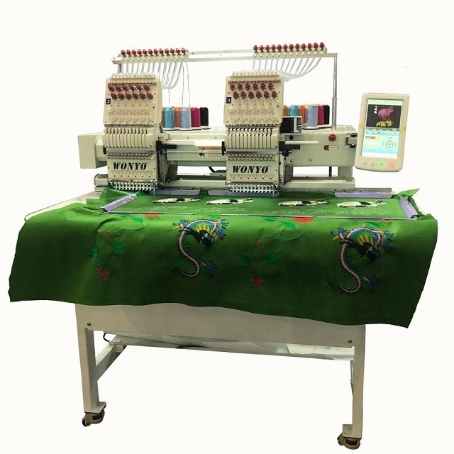 Potable 2 Head Embroidery Machine for Cap and T-Shirt Embroidery, Multi-Head Embroidery Machine