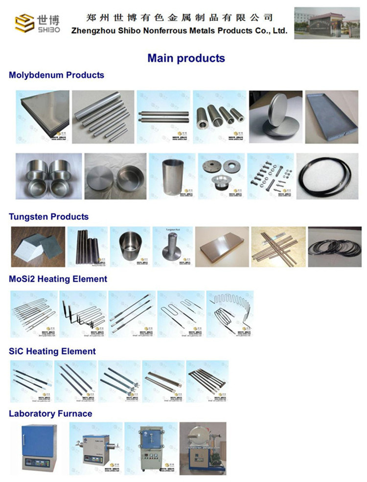 Professional Manufacturer Pure Moly Round Sheet, Molybdenum Round Sheet