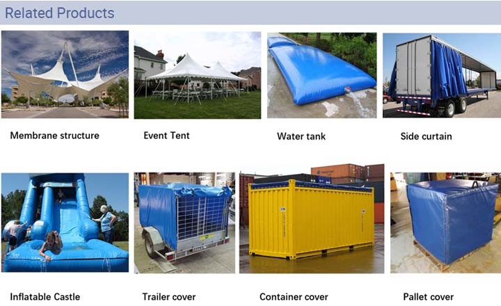 Container Cover Tarpaulin, PVC Coated Tarpaulin Fabric