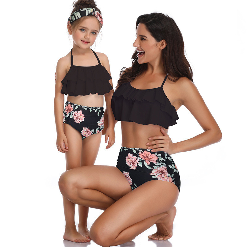 New Swimwear Cheap Sets Bikini Swimwear for Ladies Kids Bathing Suit Outfits