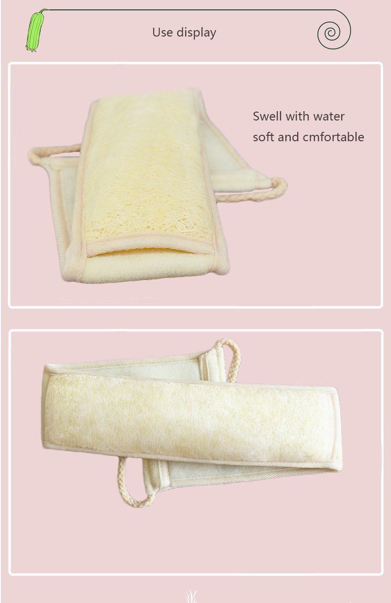 Silicone Bath Shower Dual Side Massage Towel Body Brush Exfoliating Bath Back Long Belt Scrubber