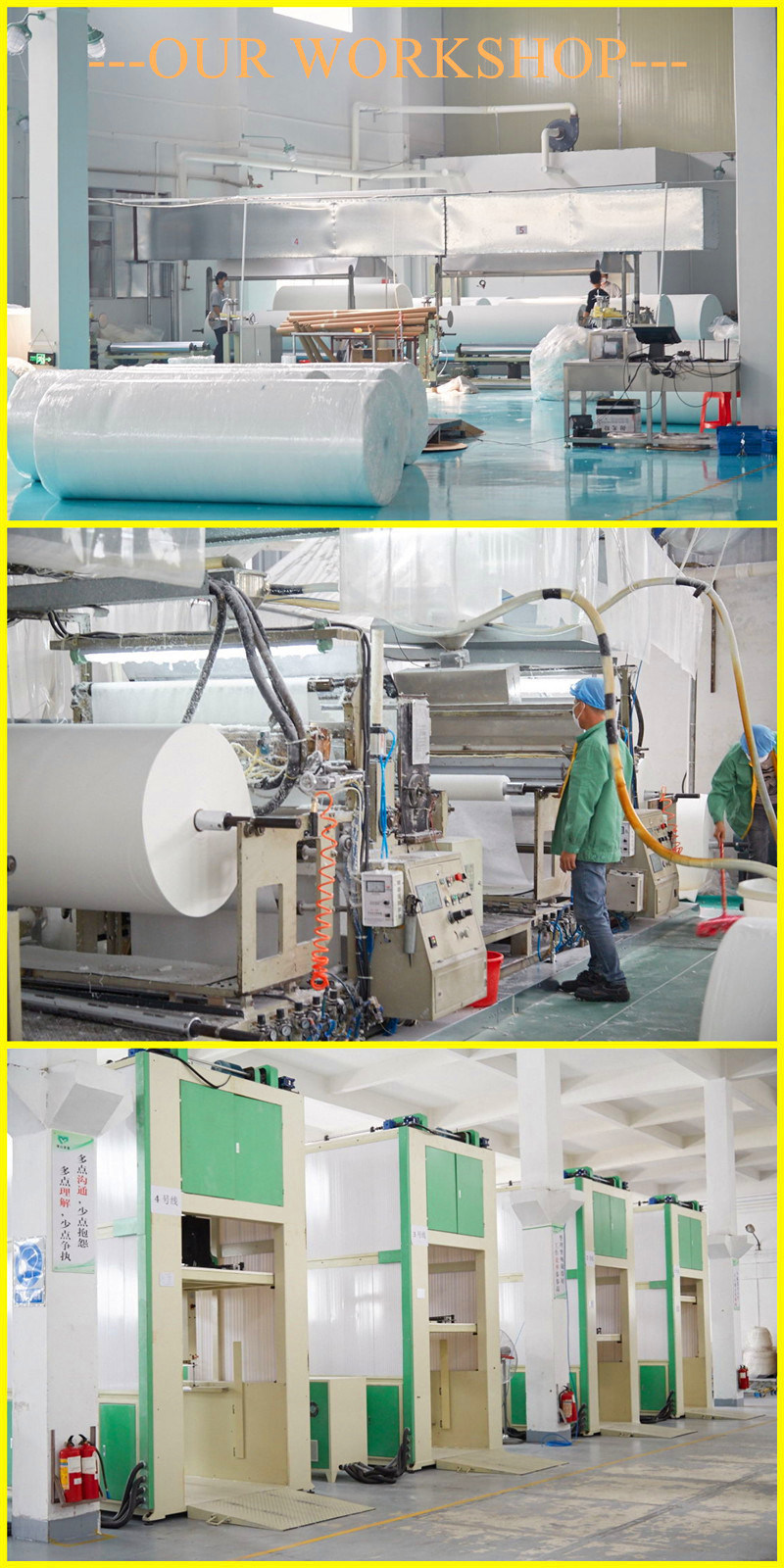 Keep Dry Raw Material Hot Air Fabric for Sanitary Napkin