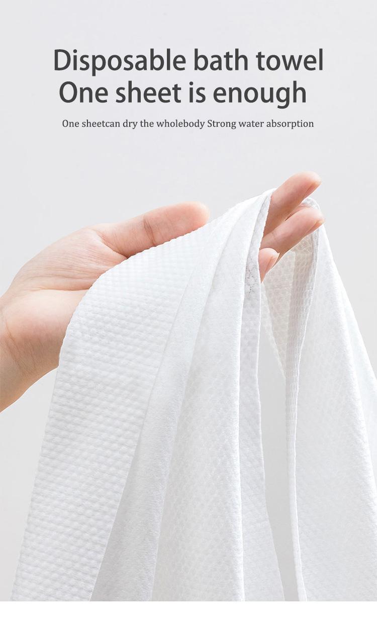 Spunlace Nonwoven Disposable Cotton Bath Towel Beach Towel Pet Shower Disposable Bathtowel