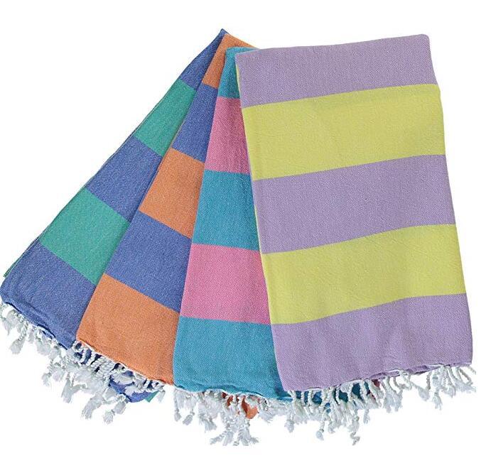 Hot Sale 100% Cotton Yarn Dyed Beach Towel