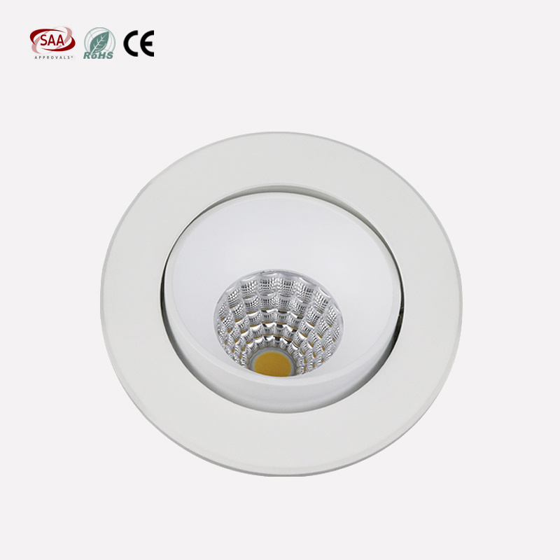 Adjustable Anti Glare LED Lights Spot Lights Downlights with Trimless Fixture for Guest Room