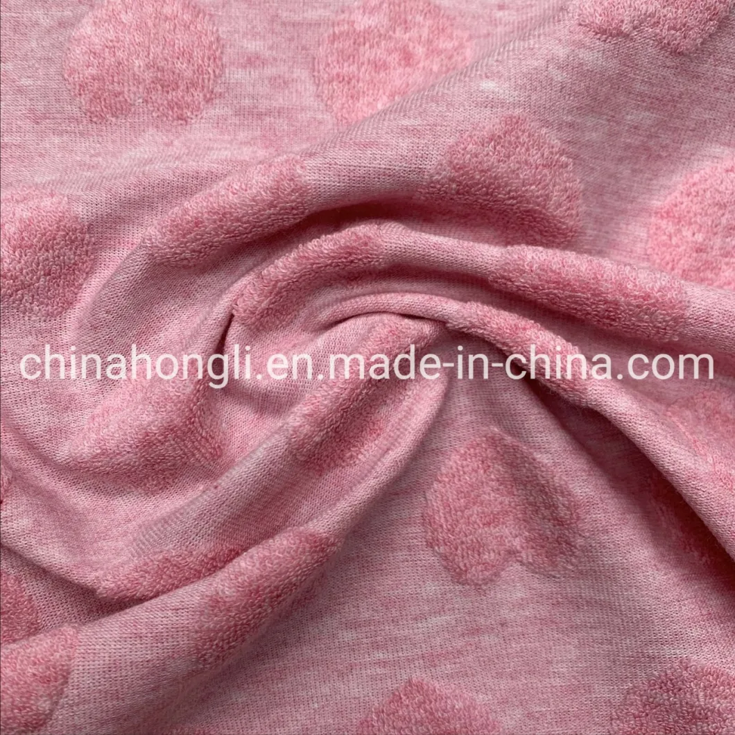 Jacquard Towel Terry Melange Garment Fabric C/P 72/28 for Jacket