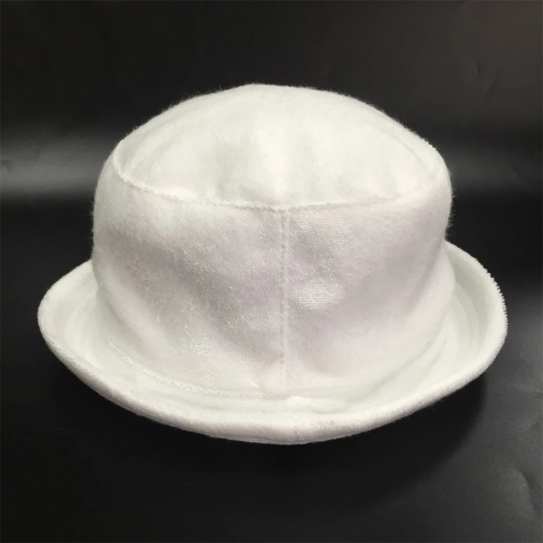 Towel Bucket Hat with Double Layers 100%Cotton Small Order and Logo Customized Welcome