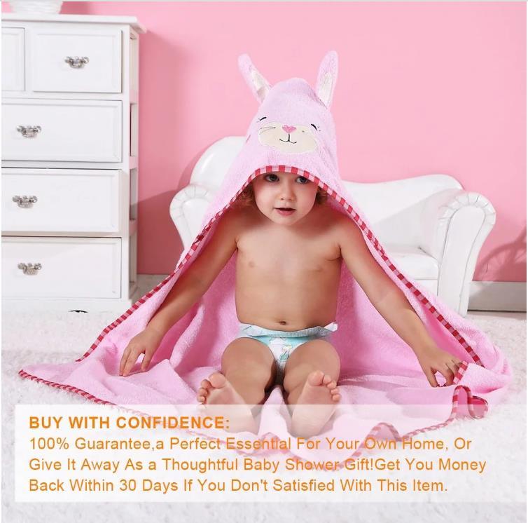 Hot Sale Animal Hooded Baby Bath Towels for New Born Baby Hooded Towel