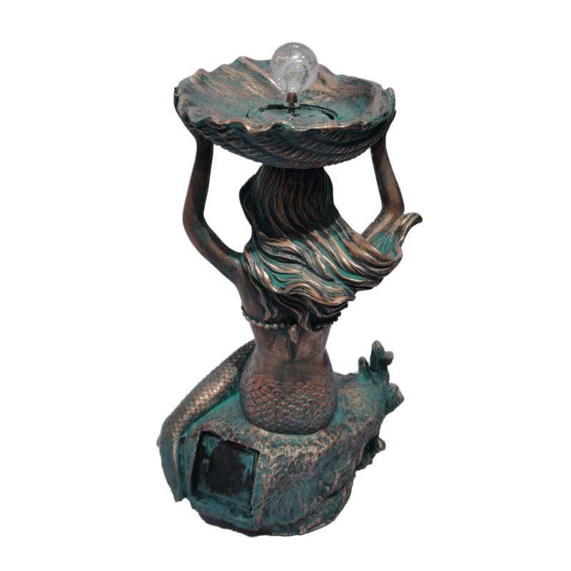 Ocean Decor Resin Sculpture Polyresin Bronze Mermaid Statues and Figurines