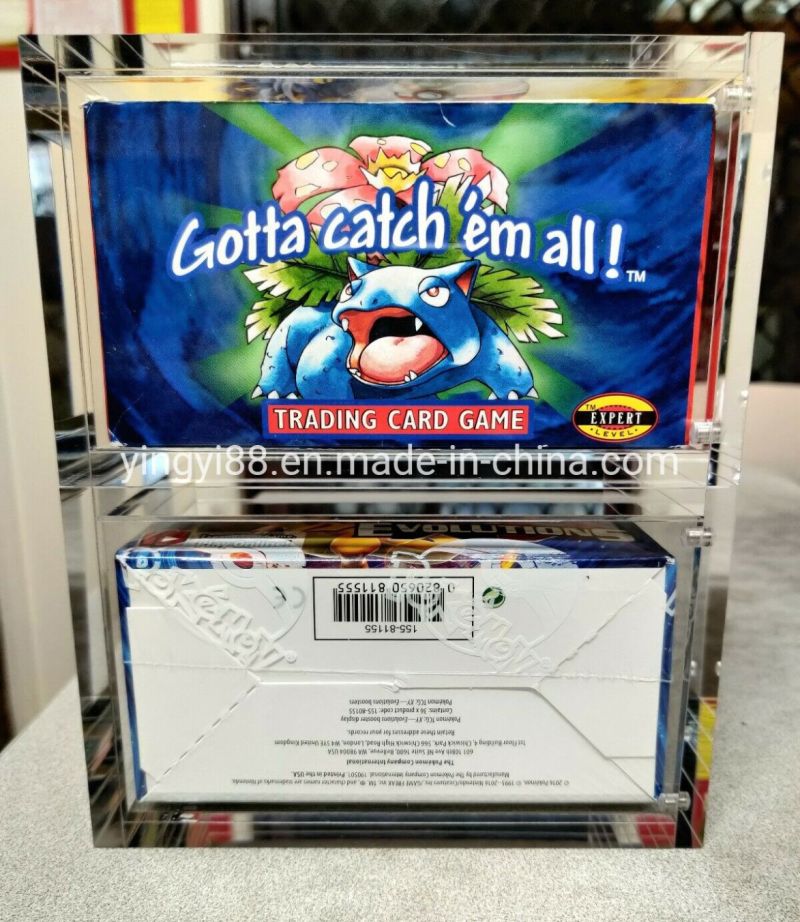 Factory Wholesale Pokemon Magnetic Acrylic Booster Box