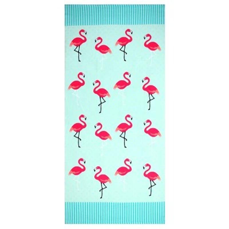 Microfiber Beach Towel Quick Dry Lightweight Flamingo Design Customize Large Towel
