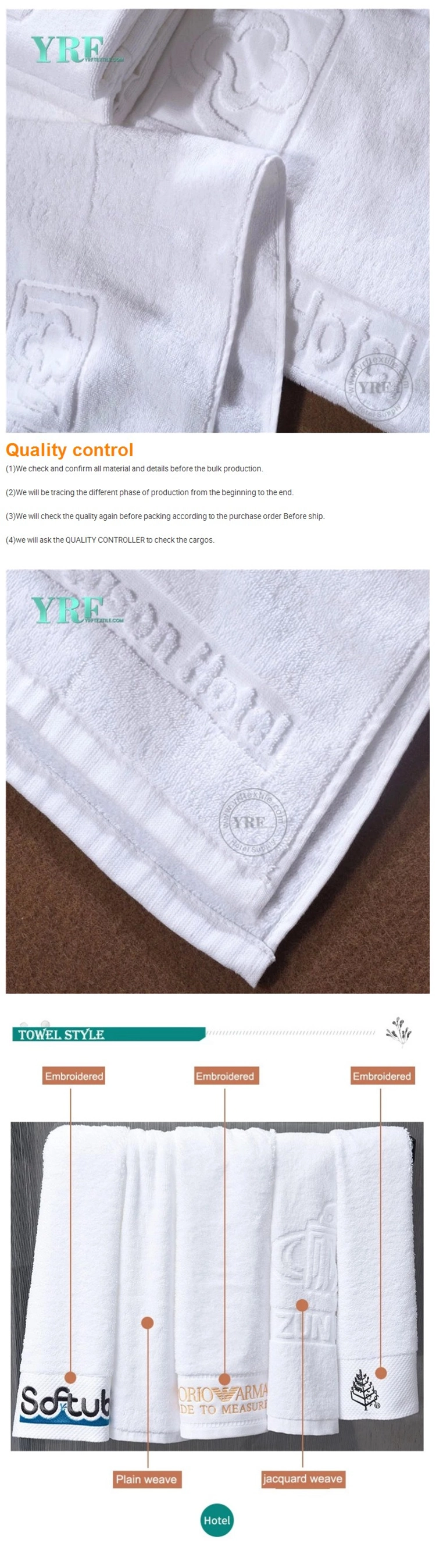 China Wholesale Hotel Comfortable Fluffy Water Absorption White Towel