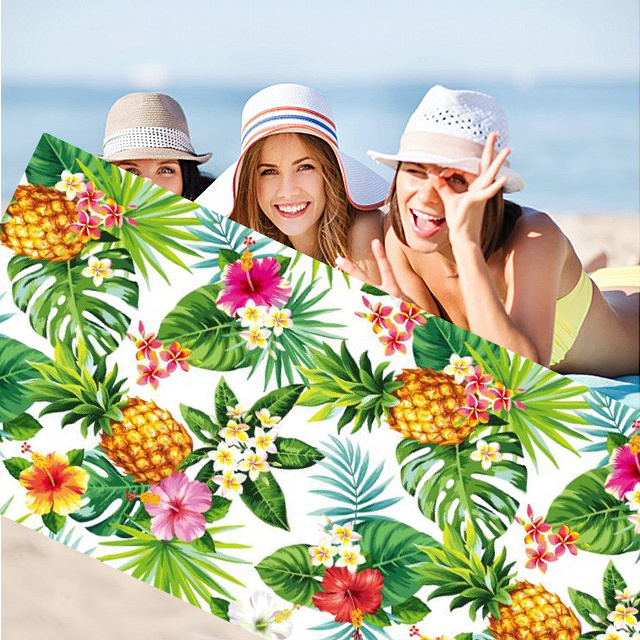 Promotional Quick Dry Sand Digital Printed Microfiber Custom Beach Towel