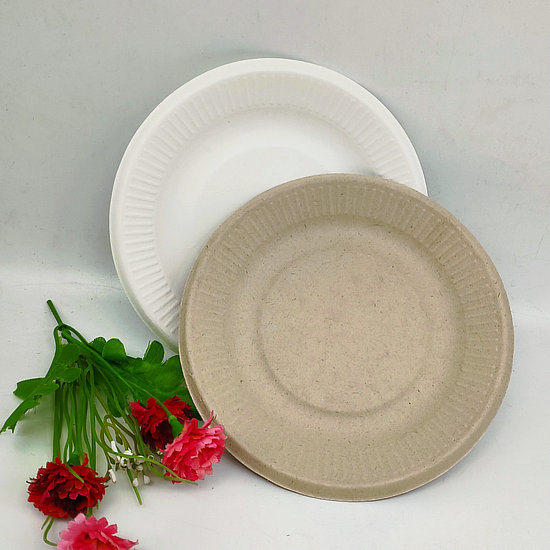 Disposable Dinnerware Wedding Bulk Striped Paper Plates Factory