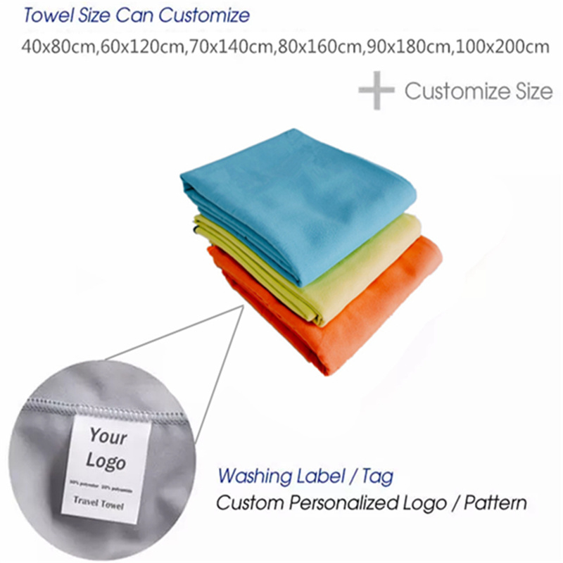Customized Sand Proof Microfiber Towel for Travel
