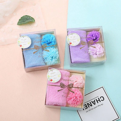 Mother Day Gift Mother Day Flower Soap Flower and Towel Set