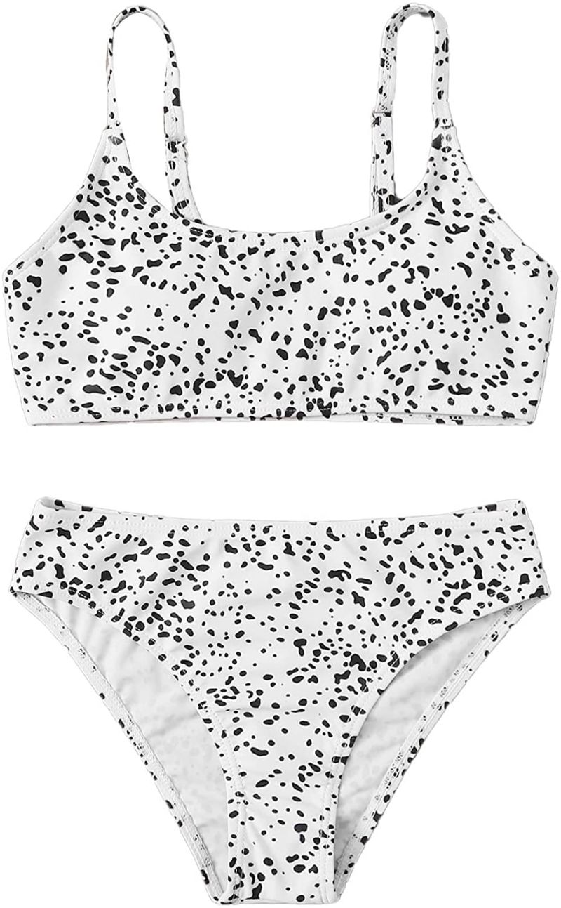 Girls' Tie-Dye Bikini Two Piece Swim Set Quick Drying Swimwear