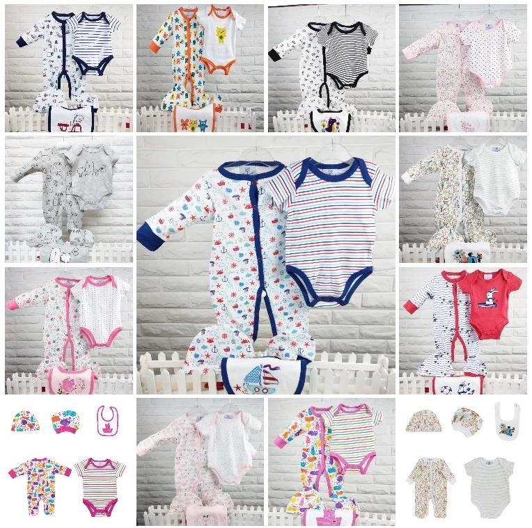 2020 Baby Clothing Sets 100% Organic Cotton 4-Piece Baby Princess Baby Clothing Set